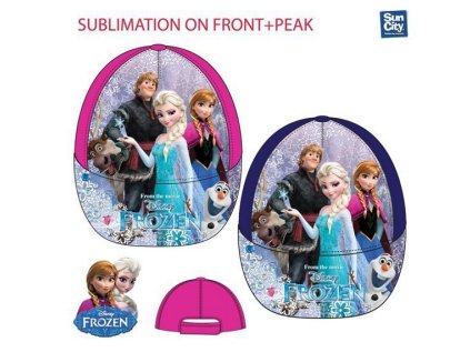 DÍVČÍ LETNÍ KŠILTOVKA DISNEY FROZEN růžová (Velikost 52)