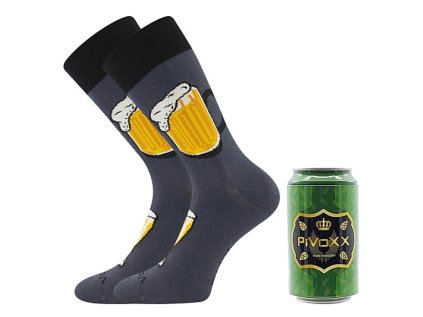PÁNSKÉ PONOŽKY PiVoXX + PLECHOVKA (Velikost 39/42)