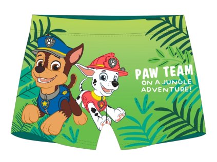 CHLAPECKÉ PLAVKY BOXERKY PAW PATROL TEAM V DŽUNGLI (Velikost 98/104)