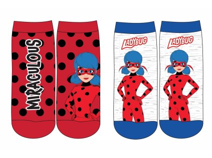 DÍVČÍ PONOŽKY LADYBUG, KOUZELNÁ BERUŠKA SADA 2 KS (Velikost 23/26)