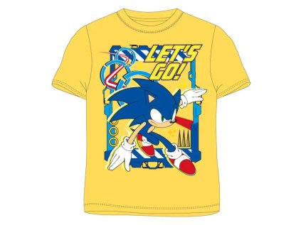 Chlapecké tričko Sonic žluté