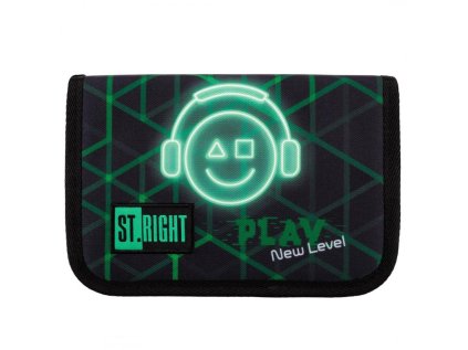Penál jednopatrový St.RIGHT - Play New Level, PC03, rozměry: 20,5 x 14 x 3,5 cm