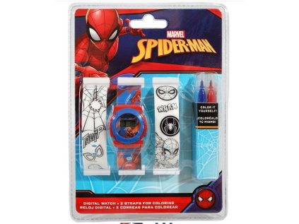 SOUPRAVA HODINKY A PÁSKY K VYBARVENÍ SPIDERMAN (Velikost uni)