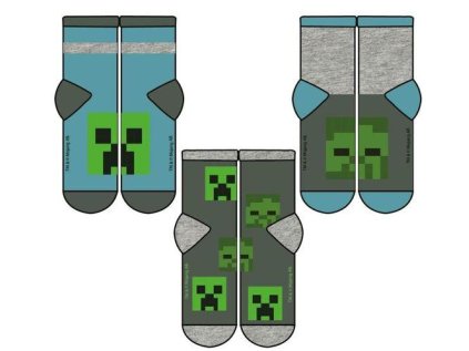 SADA 3 KS PONOŽKY MINECRAFT (Velikost 27-30)