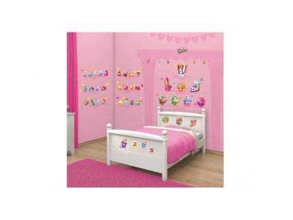 WALLTASTIC Velké samolepky na zeď SHOPKINS 86ks