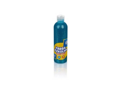 temperova plagatova farba s trblietkami astra 250ml tyrkysova 301217040