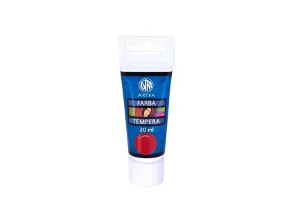 profesionalna temperova farba artea 20ml vermilion jasna cervena 307118004