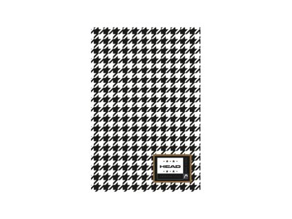 poznamkovy blok b5 head cross hd 163160 listov stvorcekovy 5x5mm