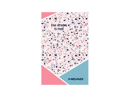 head pink terrazzo poznamkovy blok b5 stvorcekovy 5x5mm160 listov 101020001