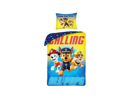 obojstranne bavlnene obliecky halantex paw patrol calling 140 20070 90 p 382bl