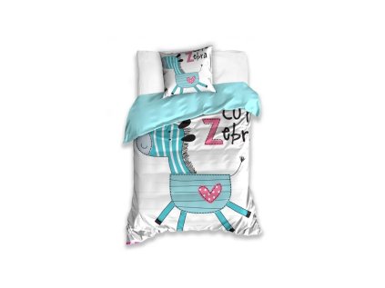 carbotex kids obojstranne bavlnene obliecky zebra 140 200 70 90 kids181019