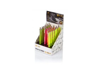 zenith 7 fluo gulockove pero 08mm modre ergonomicke mix farieb stojan 4072030