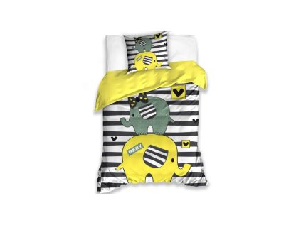 carbotex kids obojstranne bavlnene obliecky sloniky 140 20070 90 kids181017