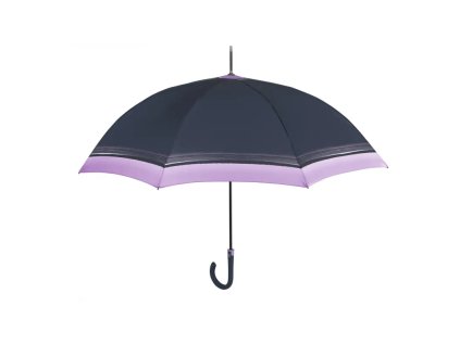 perletti damsky automaticky dazdnik color border fialova obruba 21695