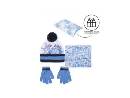 zimny set v darcekovom baleni ciapka nakrcnik rukavice disney frozen 2200007938