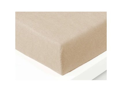 carbotex postelne prestieradlo plachta frote bezova 180 200cmmmt31