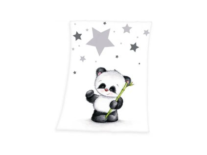 baby supersoft flisova deka 75 110cm herding mala panda