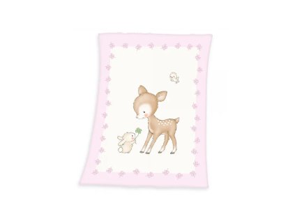 baby supersoft flisova deka 75 110cm herding mala srnka