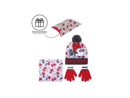 zimny set v darcekovom baleni ciapka nakrcnik rukavice minnie mouse 2200009627