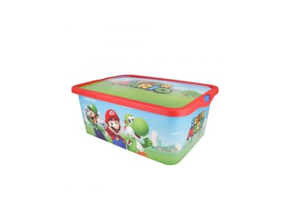 plastovy ulozny box super mario 13l 09595