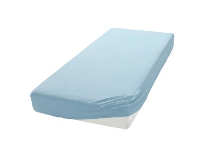 carbotex postelne prestieradlo plachta jersey svetlomodra 160 200cmmmi04
