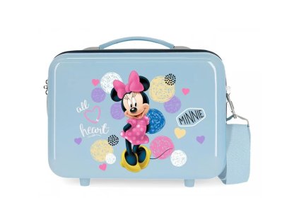 abs cestovny kozmeticky kufrik minnie mouse love 21x29x15cm 9l 2053923