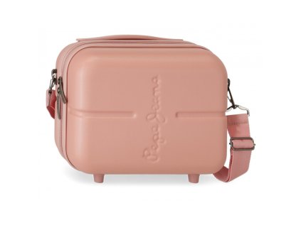 pepe jeans highlight rosa claro cestovny kozmeticky kufrik 21x29x15cm 7683924