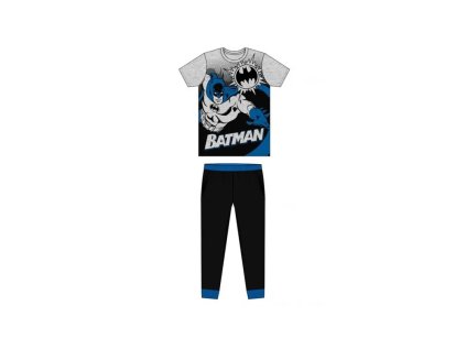 Pánské bavlněné pyžamo BATMAN Grey (Velikost S (small))
