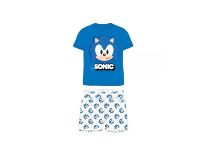 Krátké bavlněné pyžamo JEŽKO SONIC (Velikost 3 roky (98cm))