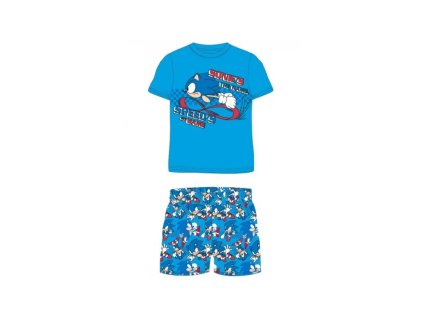 Krátké bavlněné pyžamo JEŽKO SONIC (Velikost 3 roky (98cm))