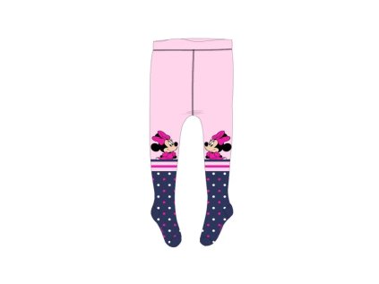 Dívčí punčošky MINNIE MOUSE / růžové, 52369893 (Velikost 7 let (122cm))