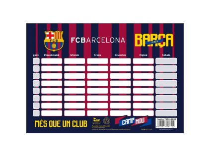 rozvrh hodin timetable fc barcelona fc 202 708018003