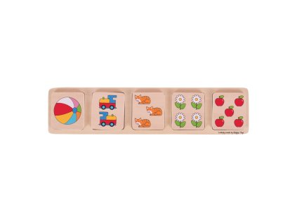 Bigjigs Toys Vkládací puzzle počítání