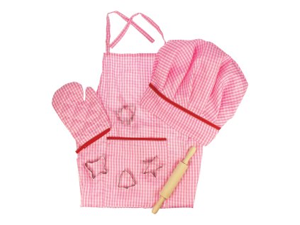 Bigjigs Toys Růžový set šéfkuchařky