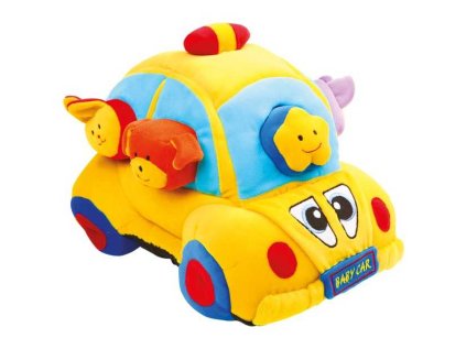 small foot Textilní auto se zasunovacími tvary