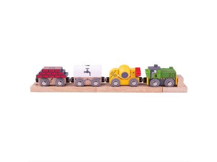 Bigjigs Rail Dřevěný stavební vlak