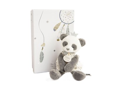 Doudou Dárková sada - plyšová hračka panda 20 cm