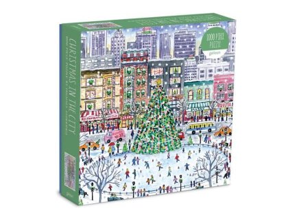 Galison Puzzle Vánoce ve městě 1000 dílků Poškozený obal
