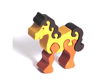 vyr 212drevene puzzle kun hnedy