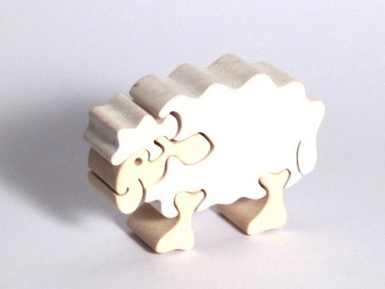 vyr 191drevene puzzle ovecka
