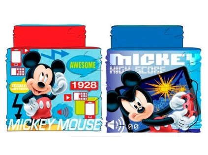 CHLAPECKÝ ZIMNÍ NÁKRČNÍK MICKEY MOUSE modrý (Velikost uni)