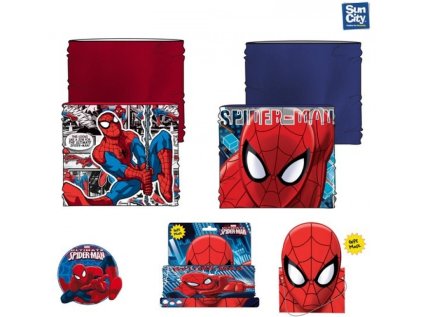 CHLAPECKÝ ZIMNÍ NÁKRČNÍK SPIDERMAN červený (Velikost uni)