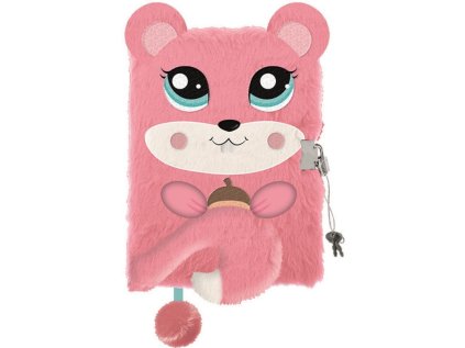 Památník/zápisník s visacím zámkem A5/96 listů, VEVERKA