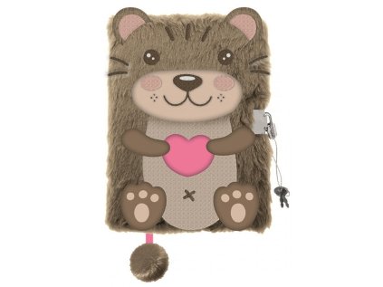 Památník/zápisník s visacím zámkem A5/96 listů, VYDRA