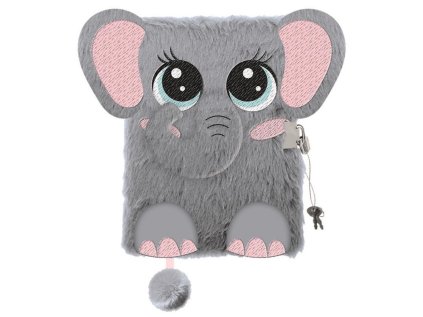 Památník/zápisník s visacím zámkem A5/96 listů, ELEPHANT