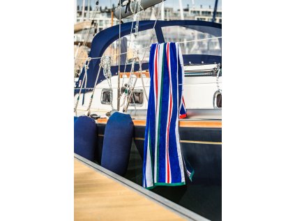 30455 plazova osuska jet set stripes modra