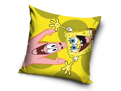 Povlak na polštářek Sponge Bob a Patrick Žlutý