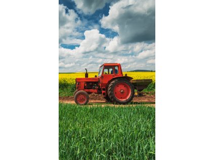 33074 frote rucnicek 30x50 cerveny traktor