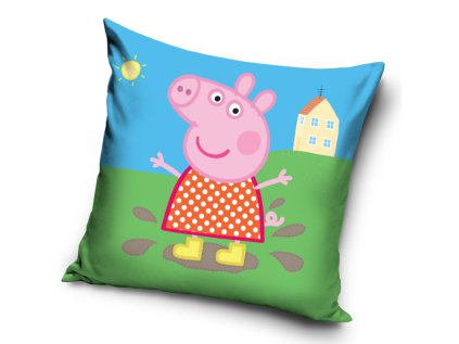 Povlak na polštářek Prasátko Peppa V louži