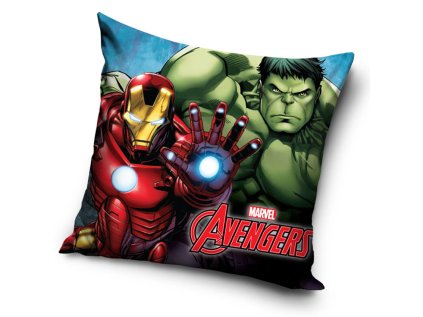 Povlak na polštářek Avengers Hulk a Iron-Man